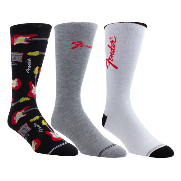 FENDER GUITAR TIN SOCK BOX, 3 PAIR